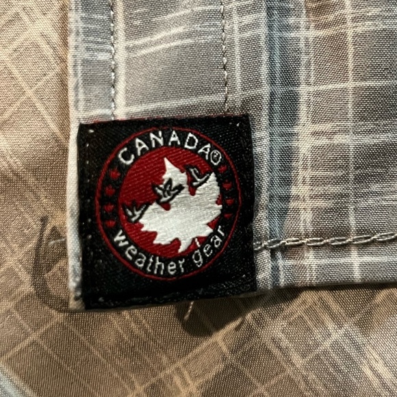 Canada WeatherGear Gray Novelty Print Men's Shirt size XL - Picture 5 of 13